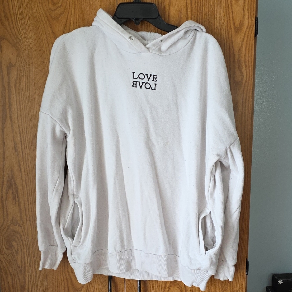 Ultra Flirt White Fleece Hoodie